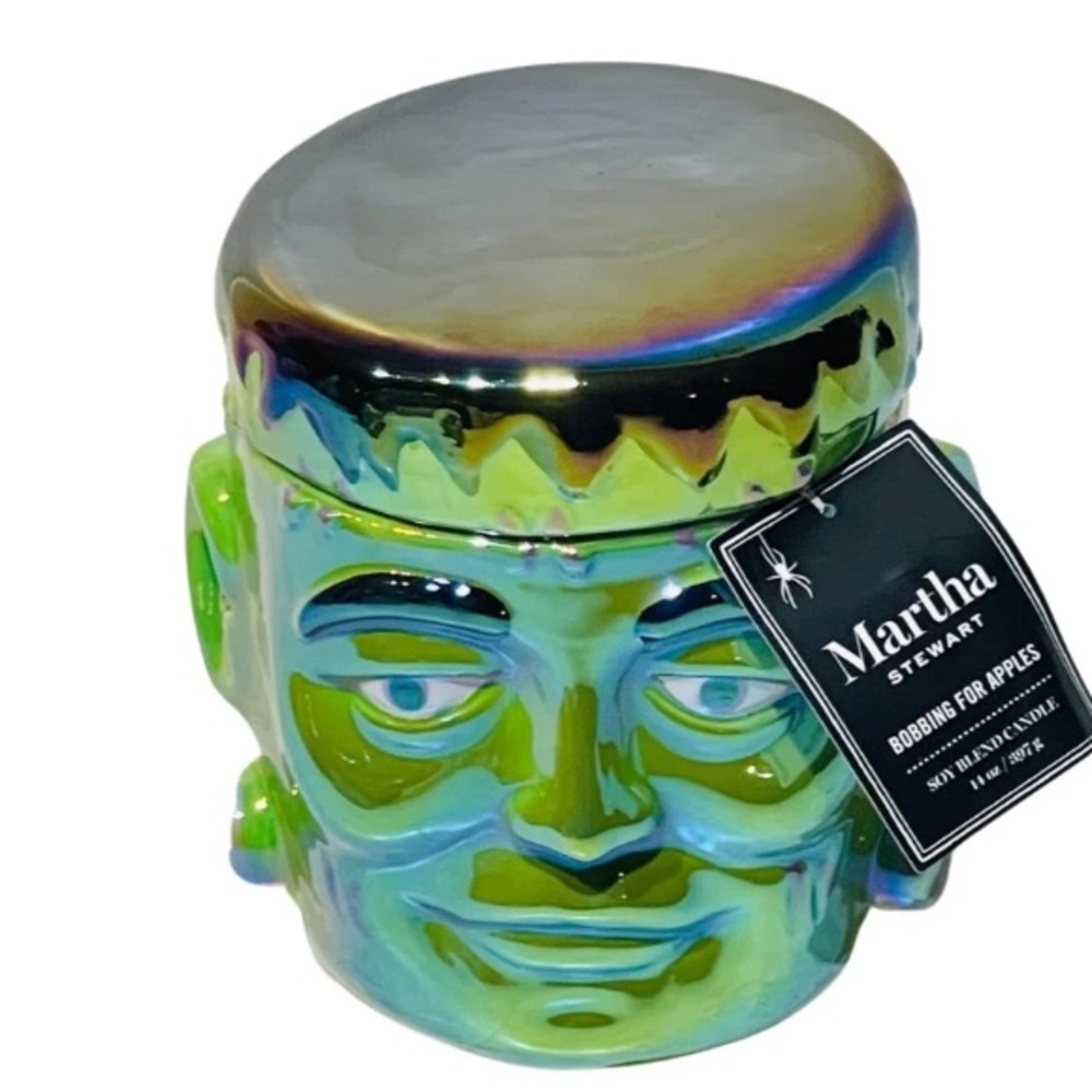 Martha Stewart Halloween Collection Frankenstein Double Wick Candle 14oz